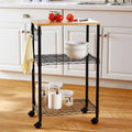 Black Multi-Purpose Kitchen Cart Z9780