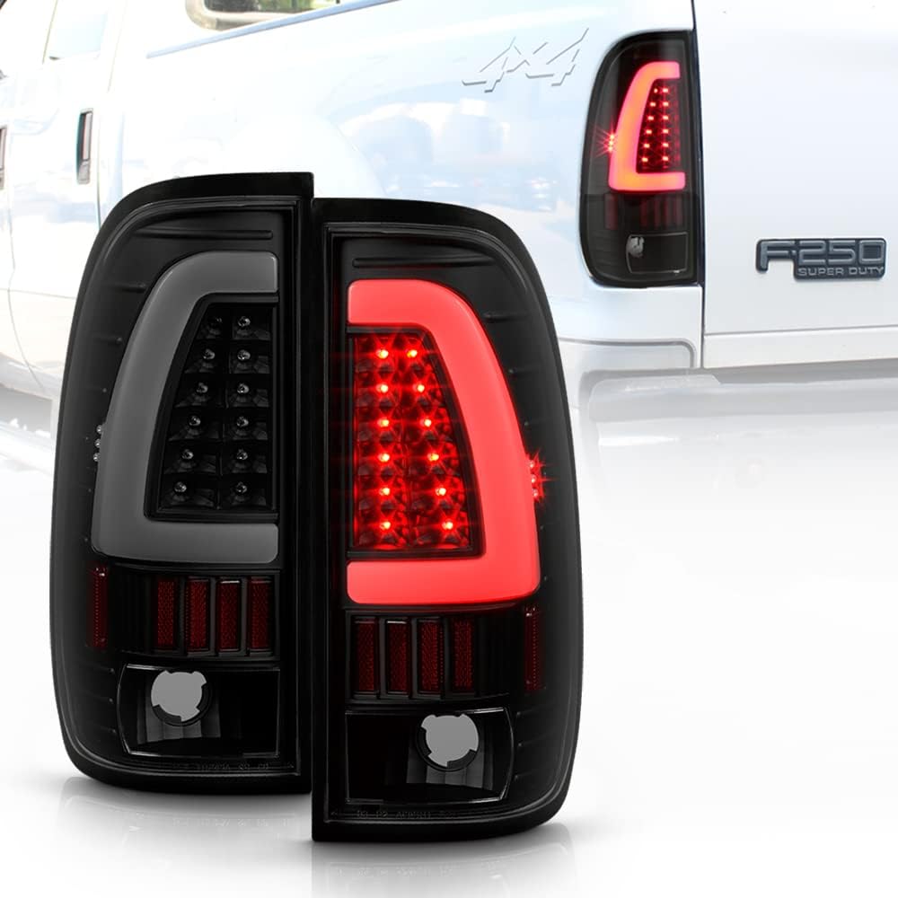 Black Smoke LED Tube Tail Lights Brake Lamps N469318