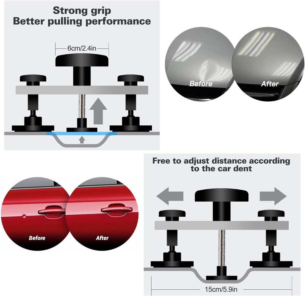 Paintless Dent Removal Tools Auto Dent Repair Kit Puller Sets N353