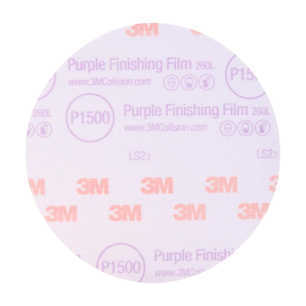 Purple Finishing Film Abrasive Disc, 6 in, P2000, 50 Discs J257