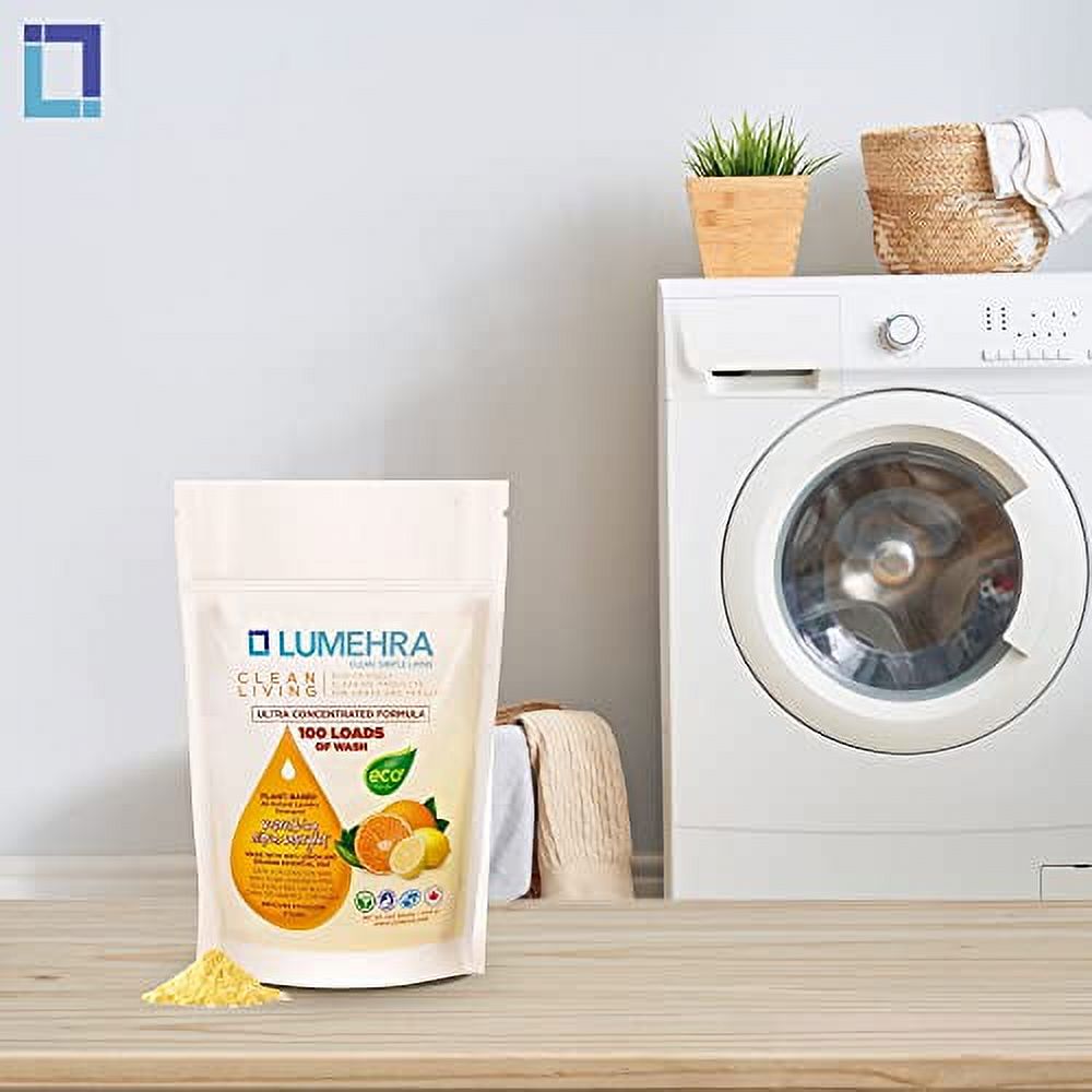 Citrus Scented Biodegradable Laundry Detergent Powder 500 Grams 100 Loads V8011