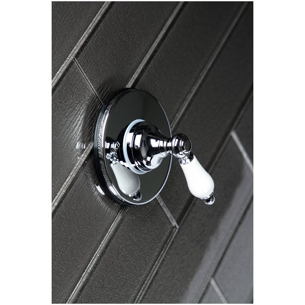 Polished Brass Three-Way Diverter Valve with Trim Kit J435356