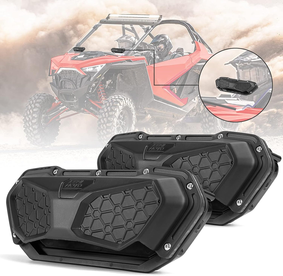UTV Windshield Vent Kit for Polycarbonate Windshield (2 PCS) H86076