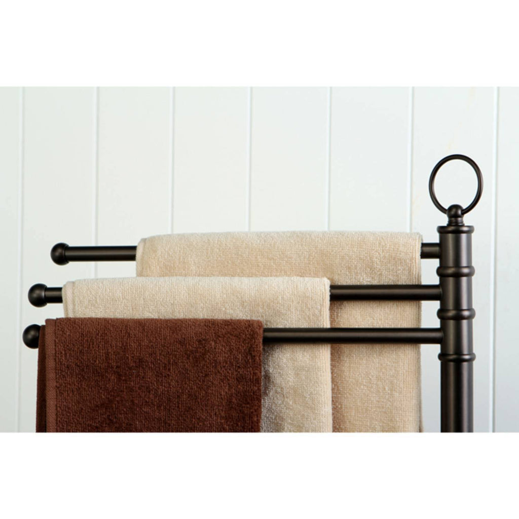 Oil Rubbed Bronze Freestanding Towel Rack S82449