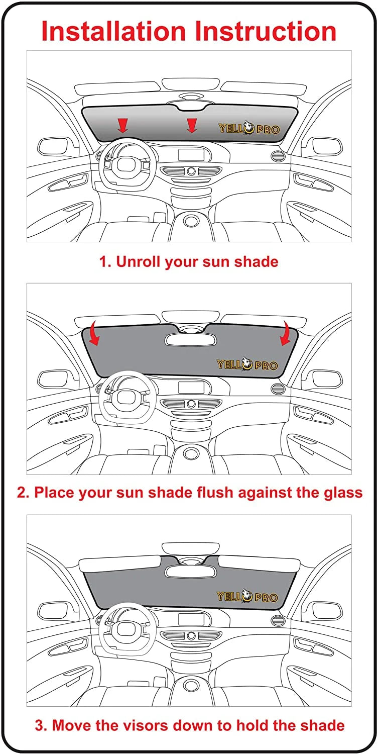 Front Windshield Sunshade for Nissan Frontier Crew Cab King Cab O5343