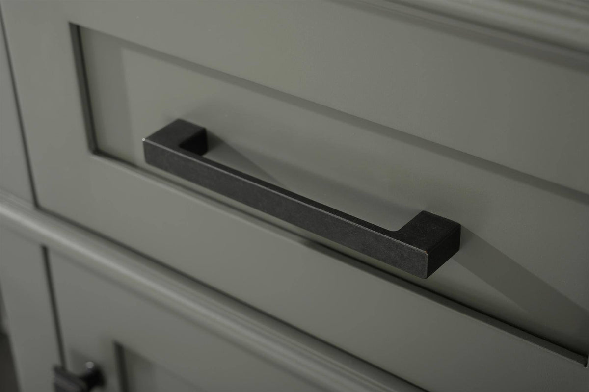 Pewter Green Linen Cabinet U7403