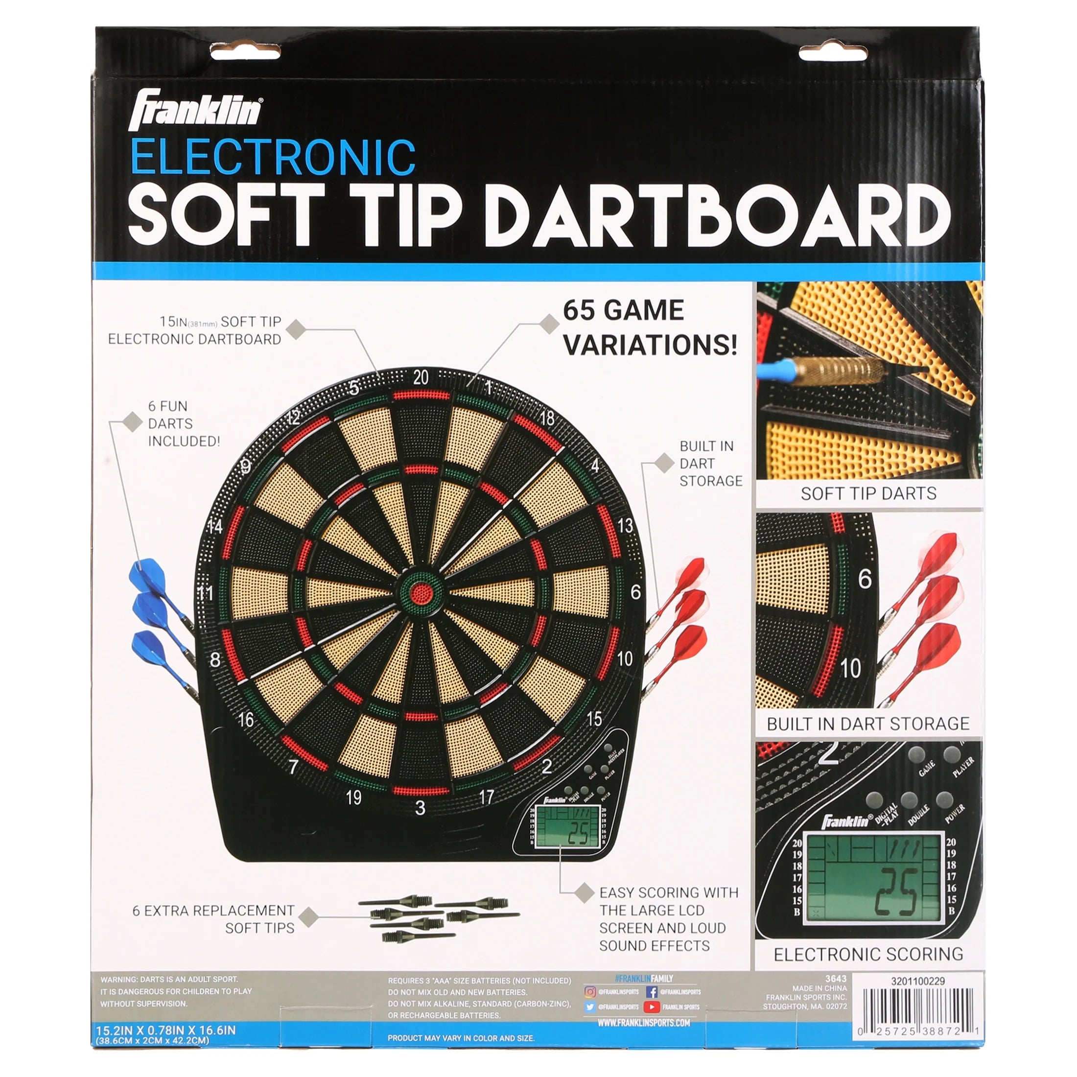 Electronic Soft Tip Dartboard Set - 13.5" Digital K4970