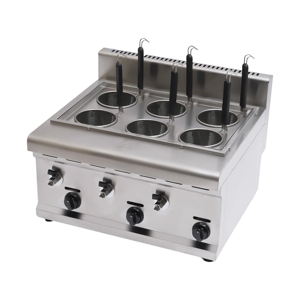 6 Holes Commercial Propane Gas Pasta Cooker J1646