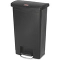 Black 13.2 Gal Plastic Step-On Trash Can L808