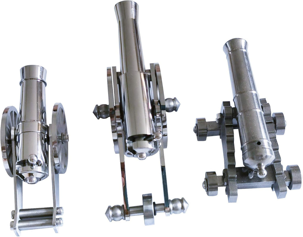 Mini Stainless Steel Cannon Model Pack of 2 Z955334