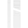Flat Panel PVC Pilaster with Decorative Capital & Base (Pair) I1435