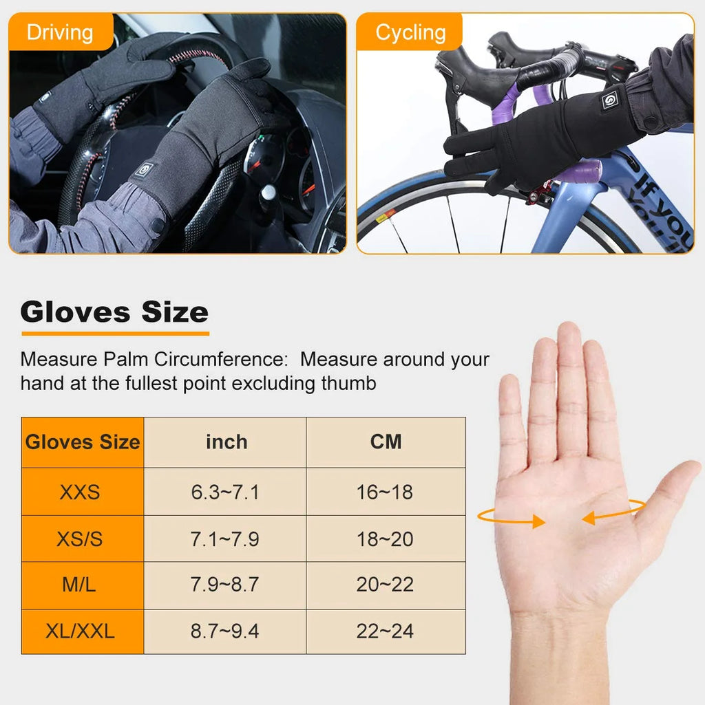 Rechargeable Waterproof Heated Gloves Liners L71376