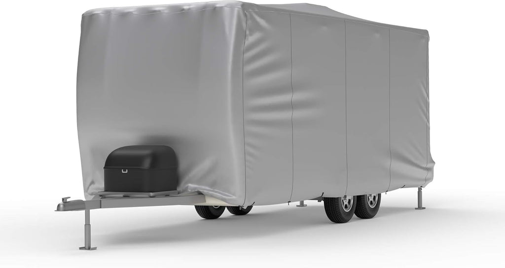 Weatherproof RV Cover with Fleece Lining, Cable Lock, Storage Bag & Wind Straps F433