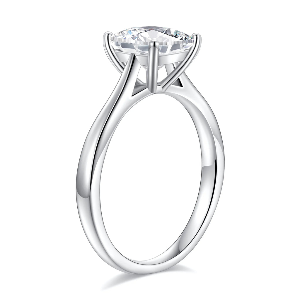 1.5ct Moissanite Solitaire Engagement Ring 925 Sterling Silver Princess Cut A217912