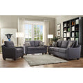 Gray Fabric & Solid Wood Sofa Set Z565254