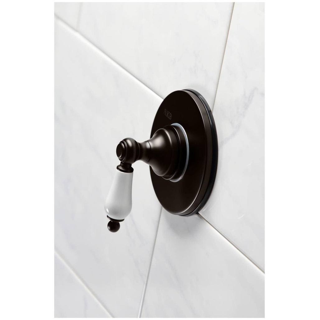 Polished Brass Three-Way Diverter Valve with Trim Kit J435356
