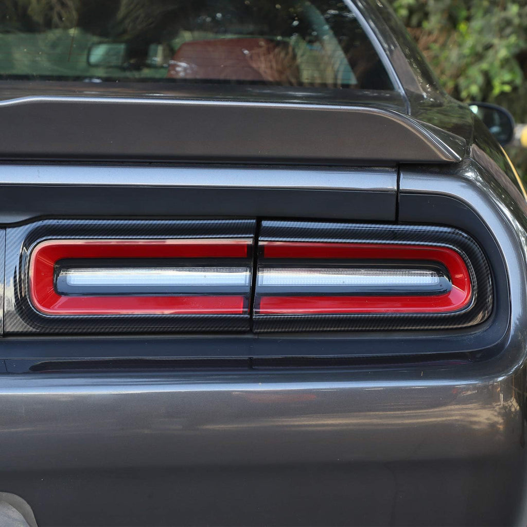 Carbon Fiber Grain Taillight Cover Trim Accessories A67593