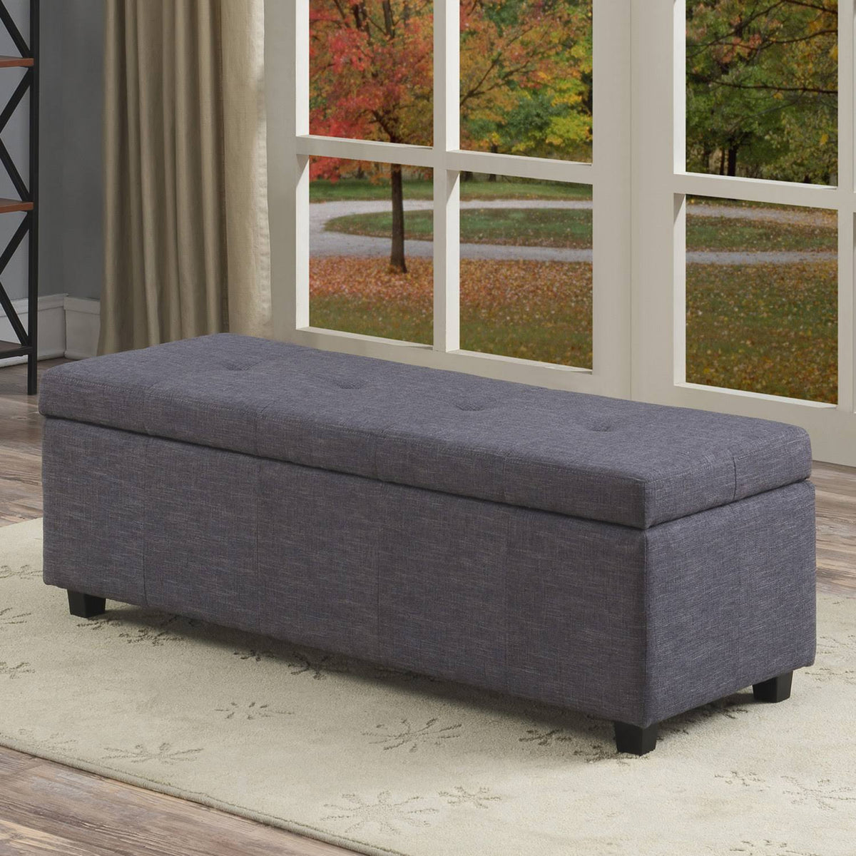 Upholstered Storage Bench B129