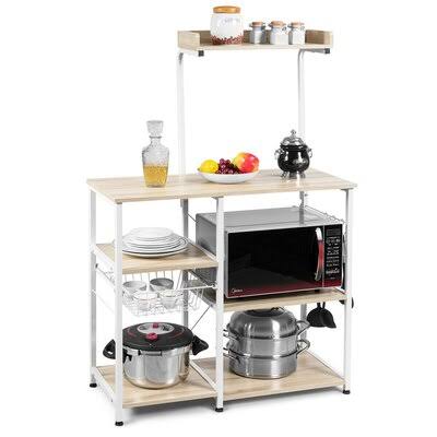 Natural Steel Baker's Rack D116