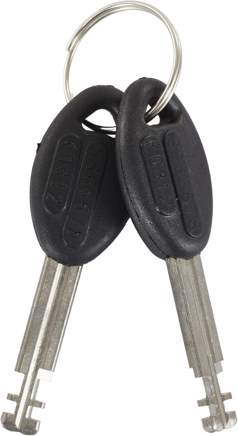 Black/Grey 55cm Integrated Chain Lock, Pack of 2 X13173