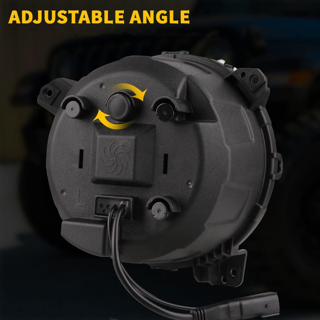 9 Inch Round LED Headlights with DRL High Low Beam K687