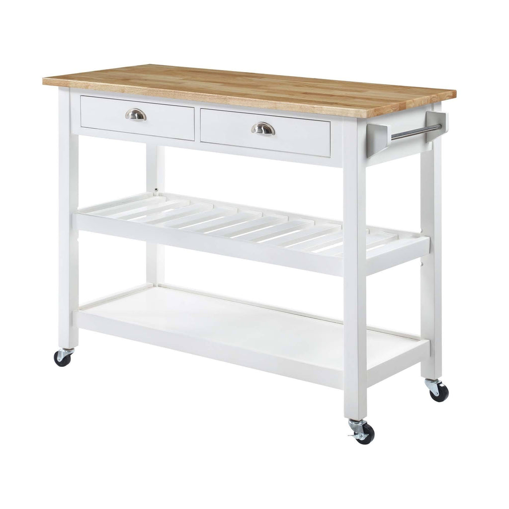 Butcher Block Top Kitchen Cart A93406