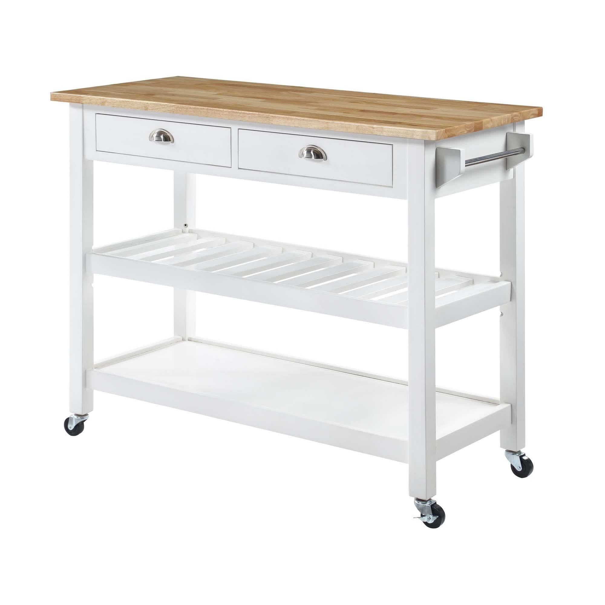 Butcher Block Top Kitchen Cart A93406