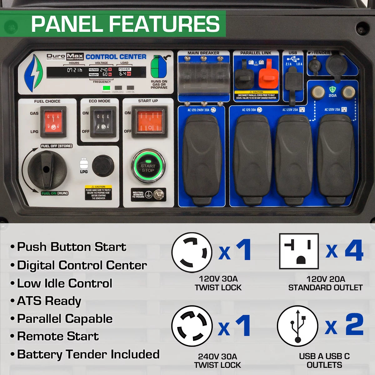 9,000 Watt Portable Dual Fuel Inverter Generator I431155