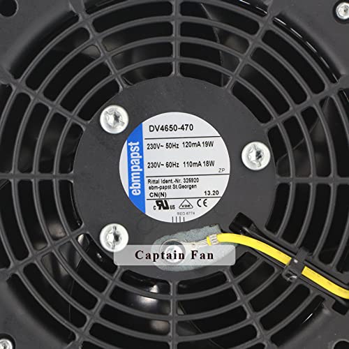 Axial Cooling Fan 120 * 120 * 38MM 230VAC E729015