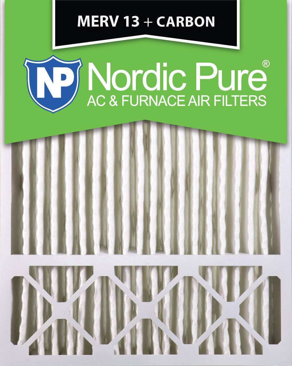 20x25x5 MERV 13 Carbon Air Filter, 1 Pack I476