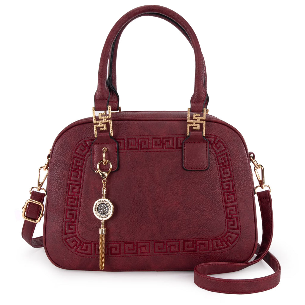 Small Top Handle Purse Crossbody Satchel Handbag Barrel Bag V326