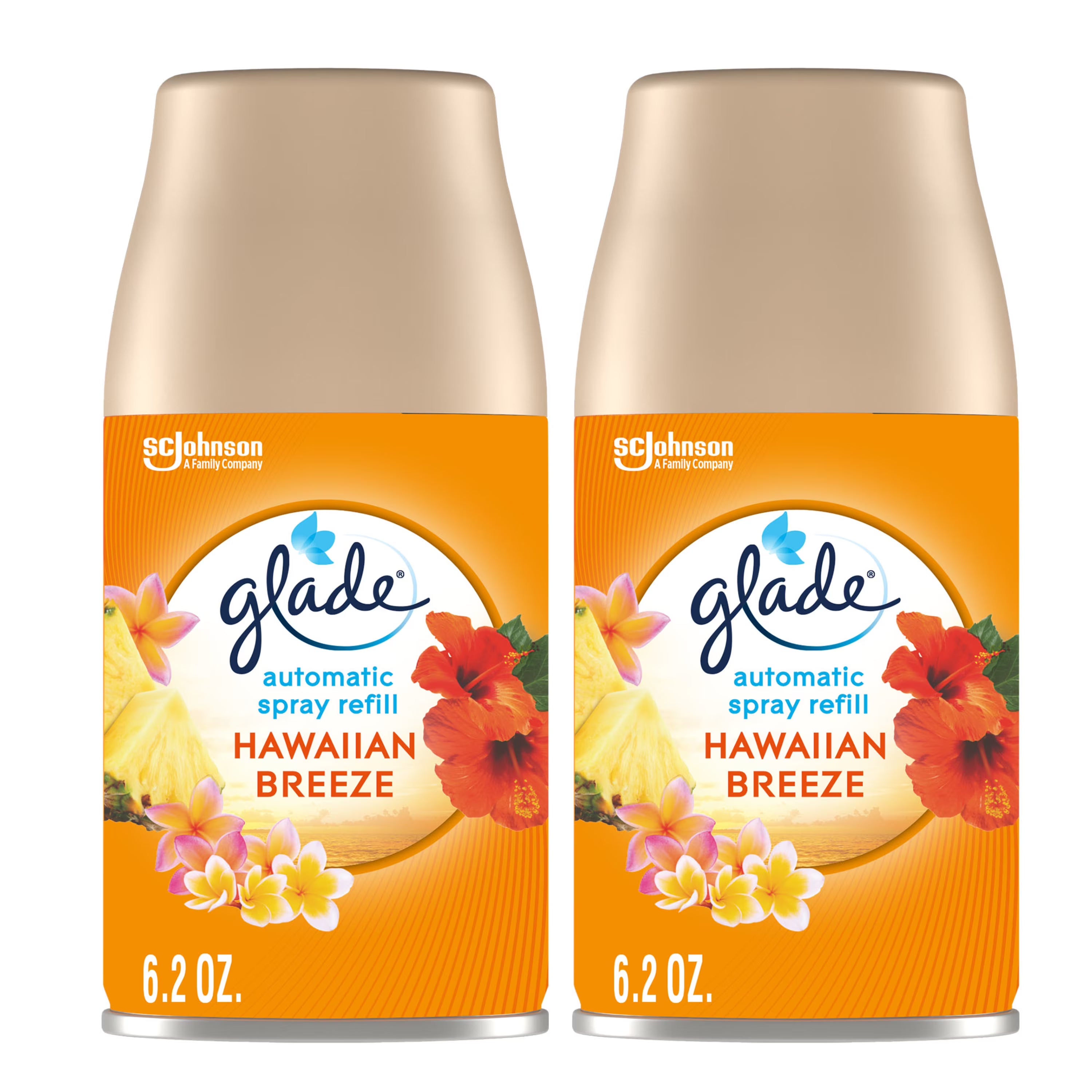 Hawaiian Breeze Automatic Spray Refills Air Freshener 6.2 oz 2 Count Z8877
