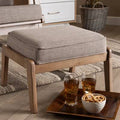 Tufted Ottoman Light Gray U838