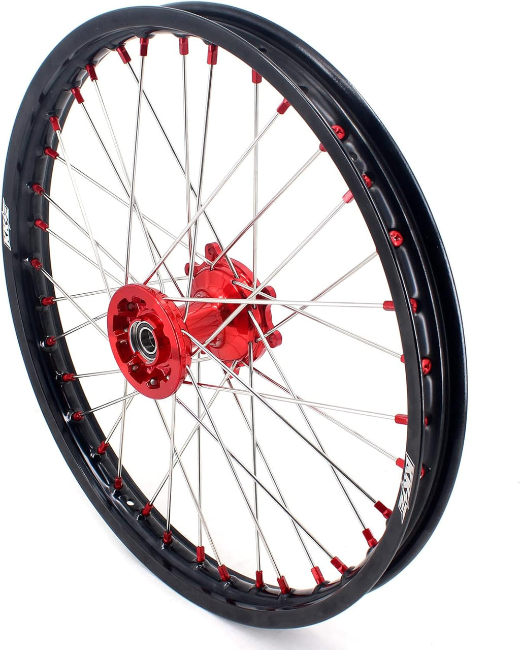 Cast Motorcycle Spoked Wheels Red Hub M678859
