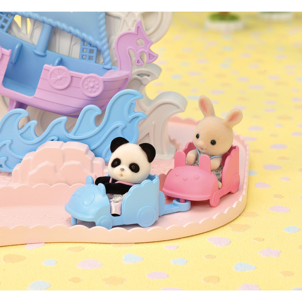 Baby Amusement Park Dollhouse Playset with 3 Doll Figures T45585