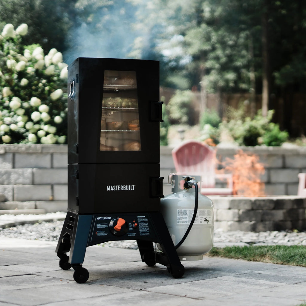40-inch Propane Smoker with Window in Black A454