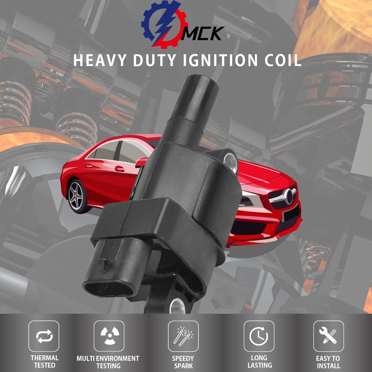 8pcs Ignition Coil Pack And Iridium Spark Plug A3576