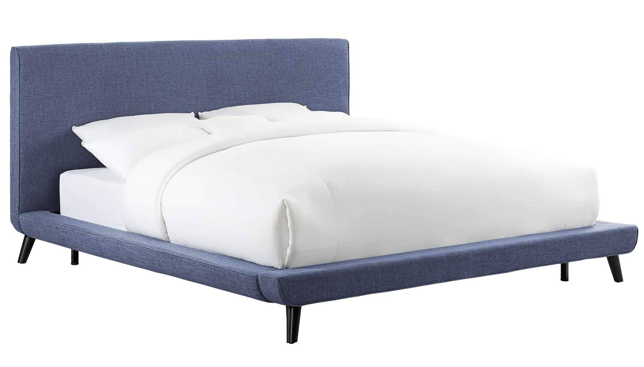 Grey Linen Full Bed U9318