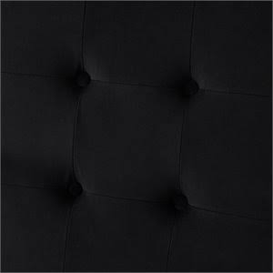 Black Velvet Button Tufted Dining Chair Set of 2 U20723