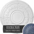 33 7/8x22OD x 1 3/8x22P Hand-Painted Ceiling Medallion W826401