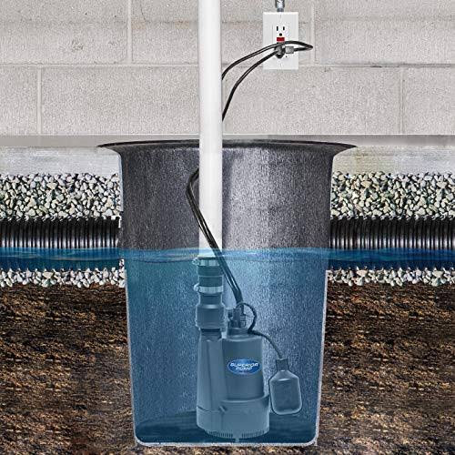 1/3 HP Thermoplastic Automatic Sump Pump W42957