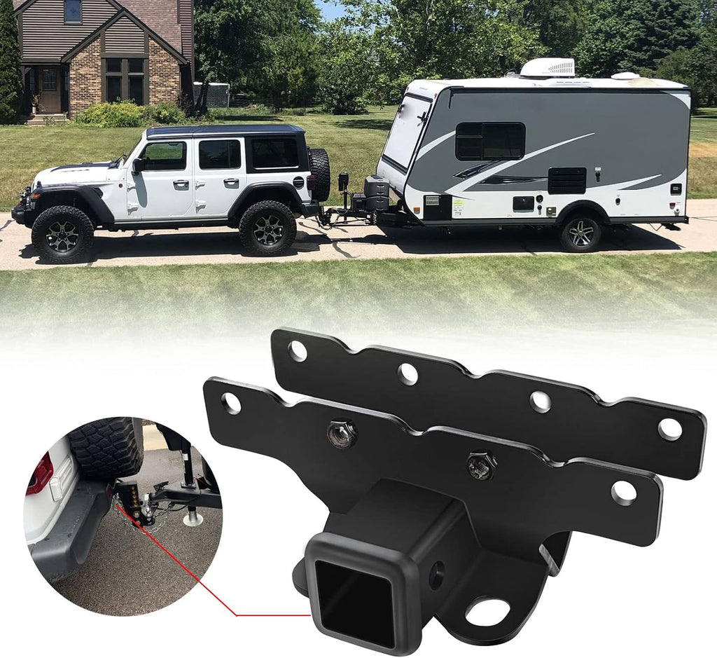 2 Inch Rear Bumper Towing Hitch Receiver Kit Pack of 2 O27629