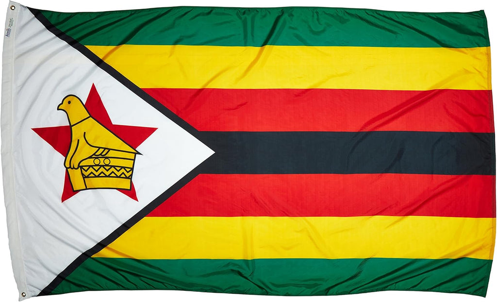 Zimbabwe Flag, 5x8 ft, Nylon L84150