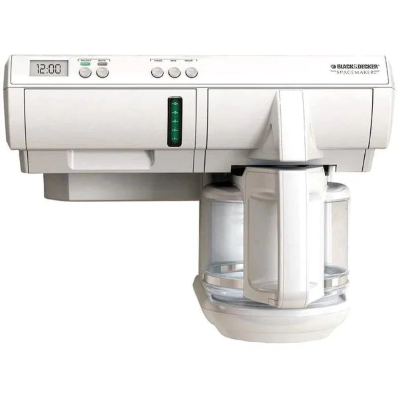 White 12 Cup Programmable Under Cabinet Coffee Maker U642955