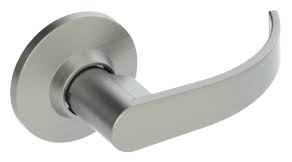 Polished Brass Lever Round Rose Passage Set F62557
