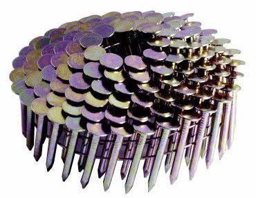 1x22 x 0.120x22 Wire Coil Electro Galvanized Smooth Shank Roofing Nails 7200 Count X854