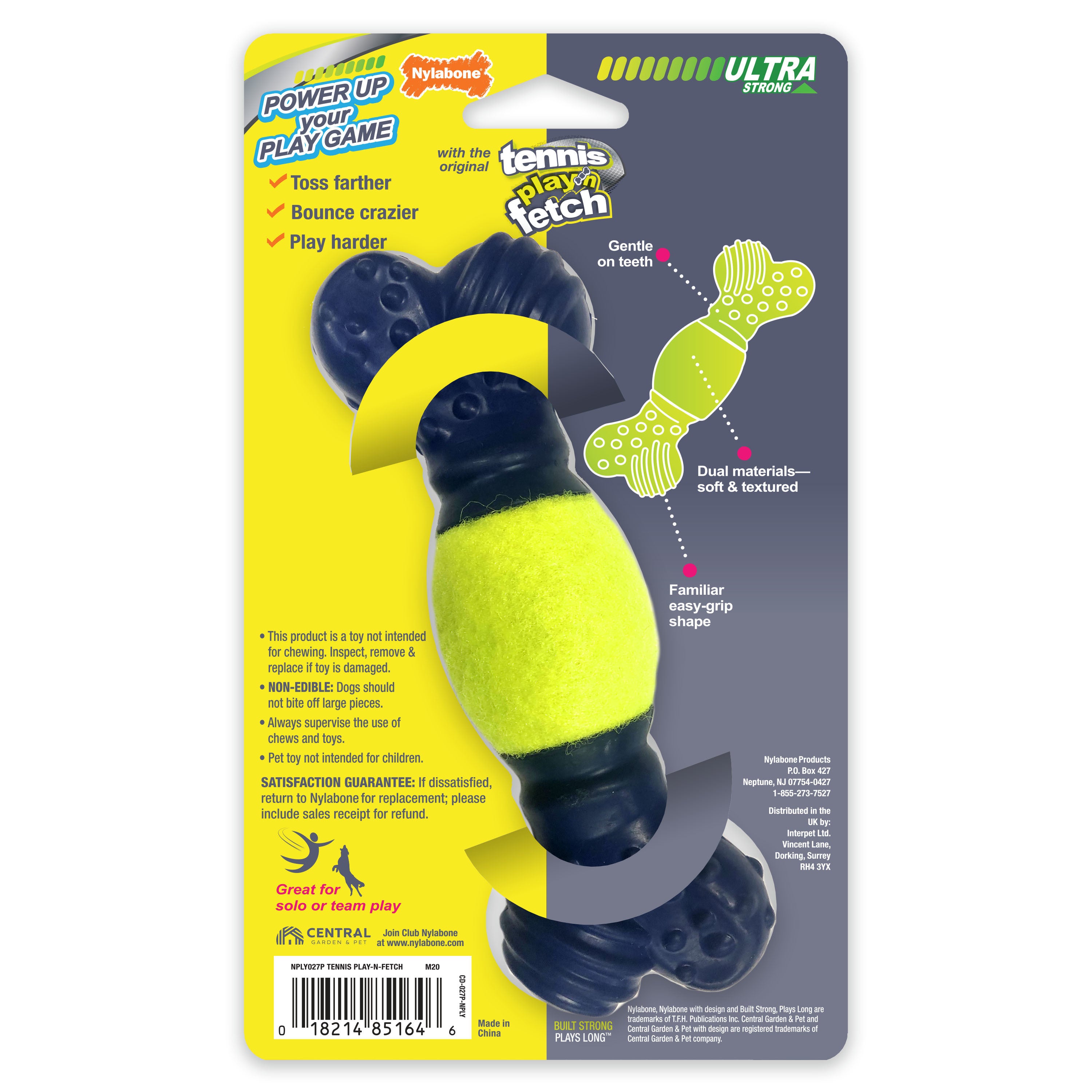 Tennis Play 'n Fetch Interactive Dog Toy K8707