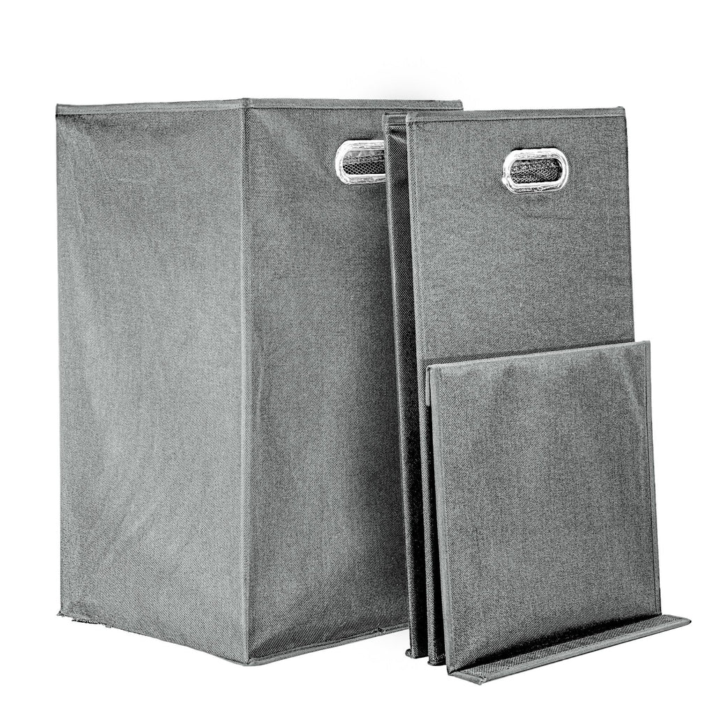 Grey Collapsible Laundry Hamper P198