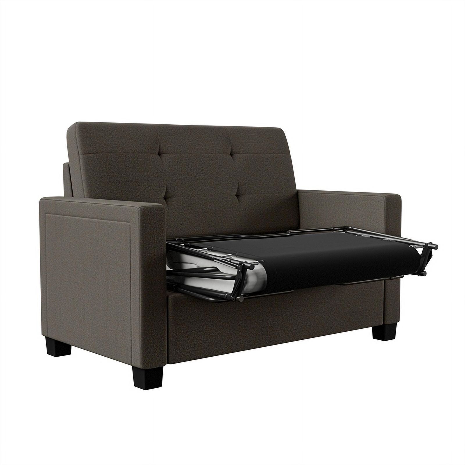 Gray Linen Loveseat Sleeper Sofa Q7661