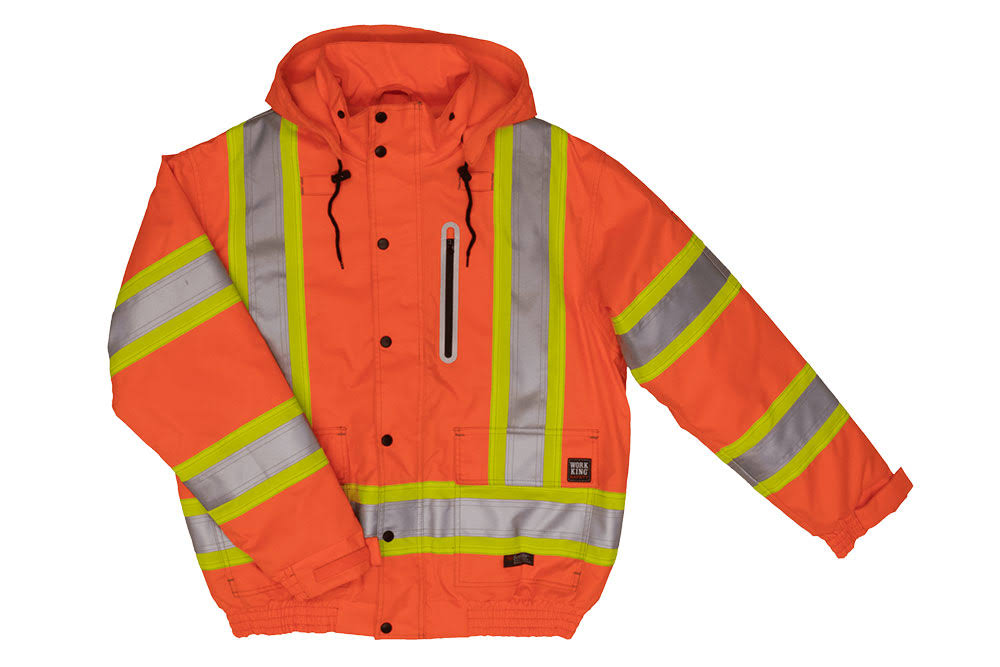Orange Waterproof Ripstop Safety Bomber L6035